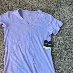 Eddie Bauer Women's Lavender V-Neck Top